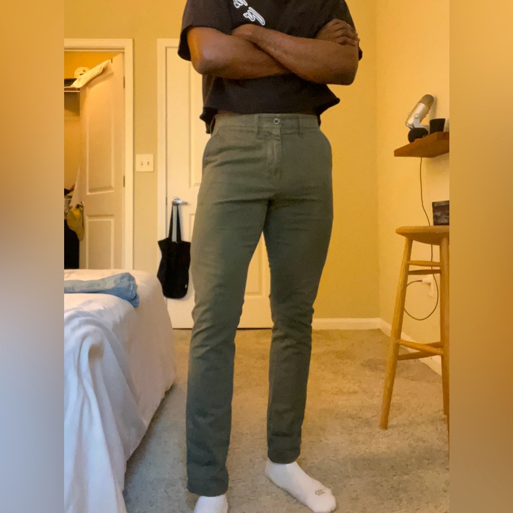 Eucalyptus green Hennepin slacks